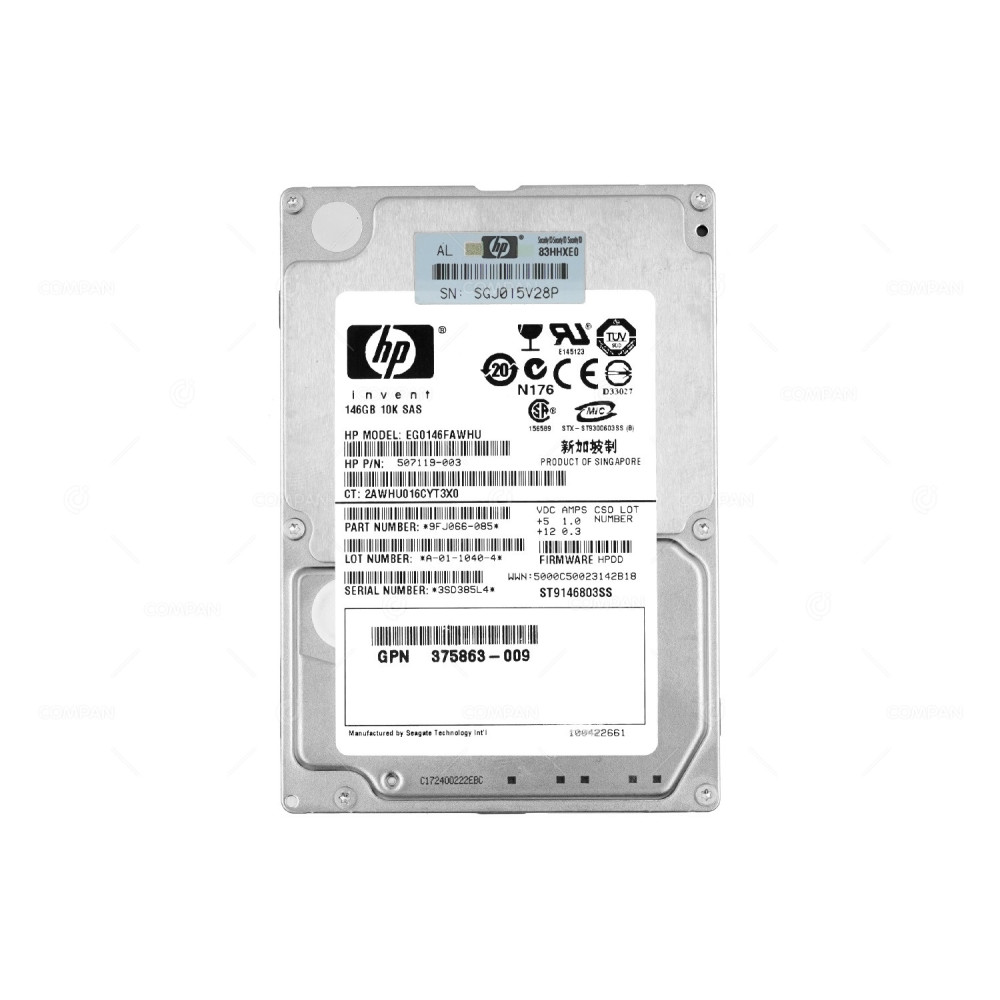 ST9146803SS SEAGATE HDD 146GB 10K SAS 6G 2.5" SFF